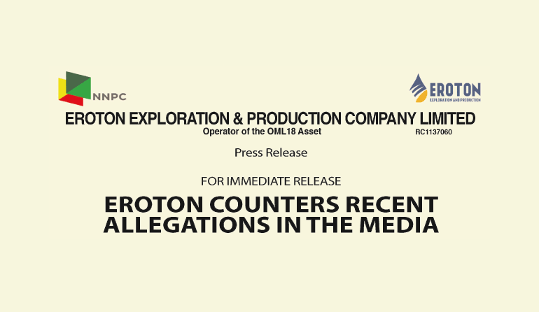 Eroton Counters Recent Allegations in the Media